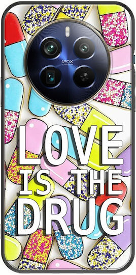Love Is Drug Realme 12+ 5g Black Tpu Μαύρη Σιλικόνη