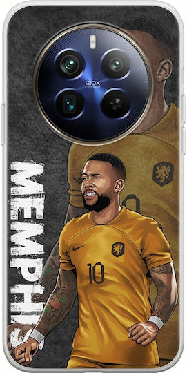 Football Stars Memphis Depay Netherlands Realme 12+ 5g Flexible TPU Transparent Silicone