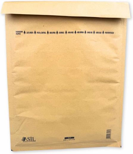 thessPACK Envelope Bag Type with Bubble Wrap 1pcs in Brown Color