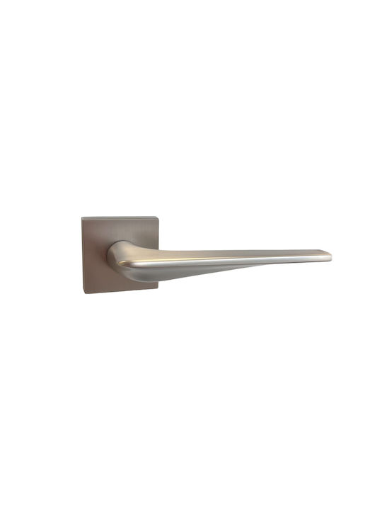 Türgriff Rosette Zamak Nickel Matt W400 Paar Innentür