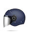 MT Viale Α7 Blue Mat Κράνος Μηχανής Jet ECE 22.06 1150gr με Sunvisor