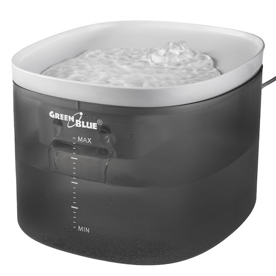 Green Blue Automatic Dog and Cat Feeder and Waterer 3L 21x18x14.5cm