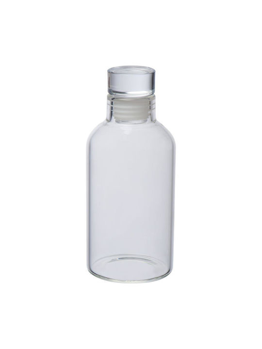 Next Bottle Water Glass with Screw Cap Transparent 300ml