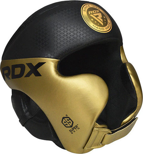 RDX Căști de box Adulți Față întreagă Din piele Auriu