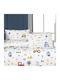 Beauty Home Сет от детски калъфки за възглавница от 100% памук Blue 35x45см.