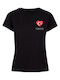Damen T-Shirt Black