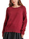 Women's Long Sleeve Sweater Cotton Purple