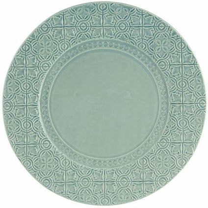 Bordallo Pinheiro Чиния Плитко Керамика Light Blue 34см