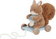 Little Dutch Pull-Along Toy Squirrel made of Wood with Music for 18++ Months