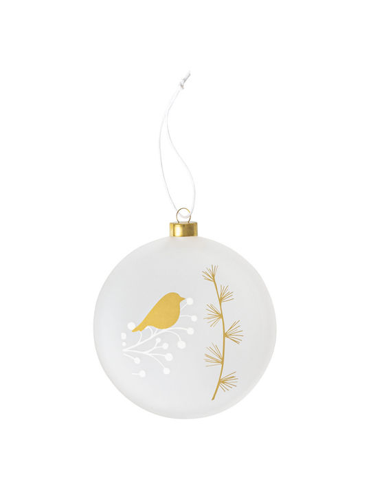 Raeder Christmas Ornament Frosted Bauble Robin