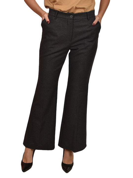 Milla Femeiesc Tesatura Pantaloni Drept Anthracite
