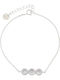 Breeze Women's Silver Bracelet with Zircon 19cm