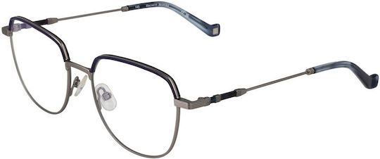 Hackett Ανδρικός Μεταλλικός Σκελετός Γυαλιών Cat Eye Ασημί HEB294-516