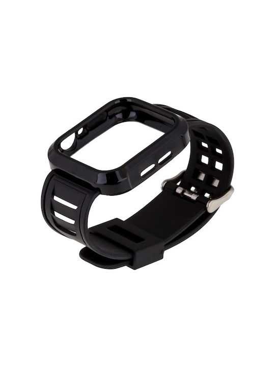 Watch Silicone Case in Black color for Apple Watch 42mm, Apple Watch 44mm