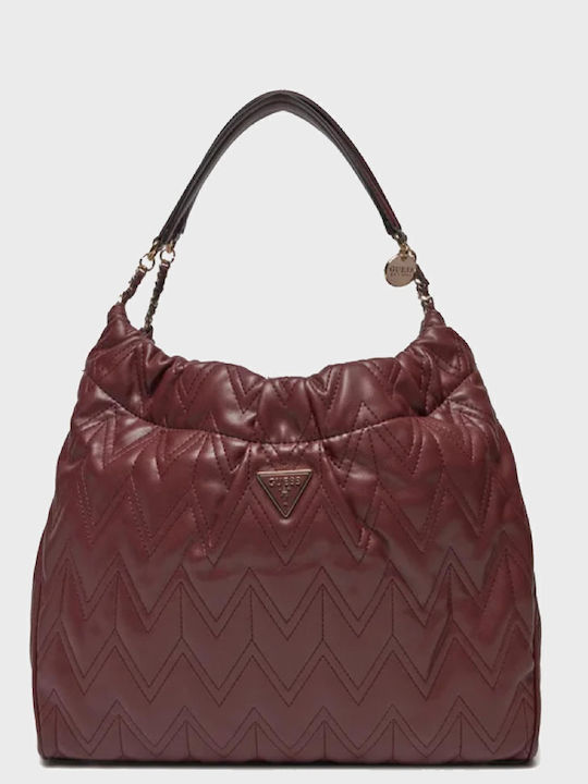 Damen-Hobo-Tasche Burgundy