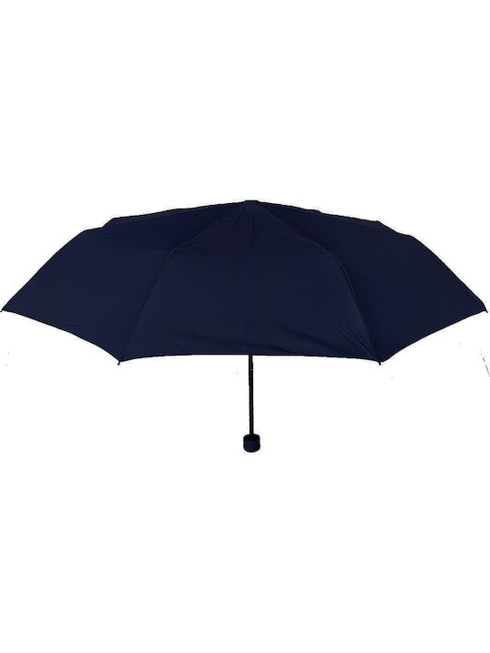 Gift-Me Ομπρέλα Βροχής Σπαστή Navy Μπλε