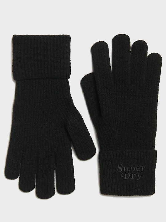 Superdry Schwarz Gestrickt Handschuhe