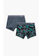 Minerva Camo Boxers Kids' Set with Boxers Grey, Black, Green 2pcs