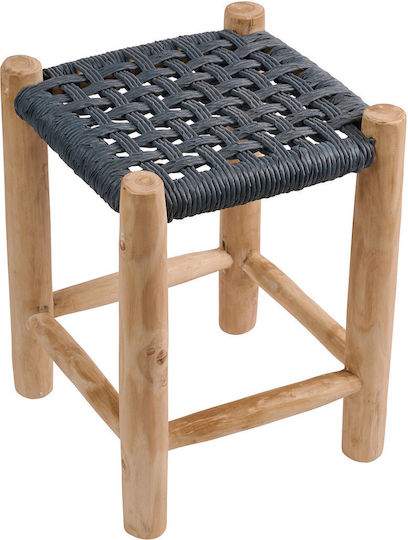 Stool For Living Room Noor Blue 35x35x47cm