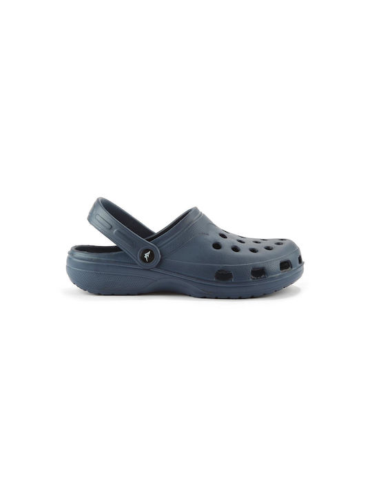 Fshoes Damen Clogs Blau