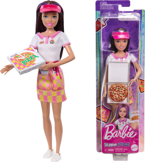 Păpușa Barbie Skipper la Primul Loc de Muncă - Chelneriță la Pizzerie