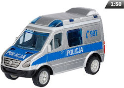 CarMotion Mercedes-benz Sprinter Mini, Police Modellfigur Silver im Maßstab 1:50