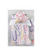Guy Laroche Duvet Set Single 160x220cm Letters Pink 2pcs 530 GSMGsm