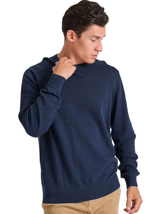 Funky Buddha Langarm-Pullover Marineblau