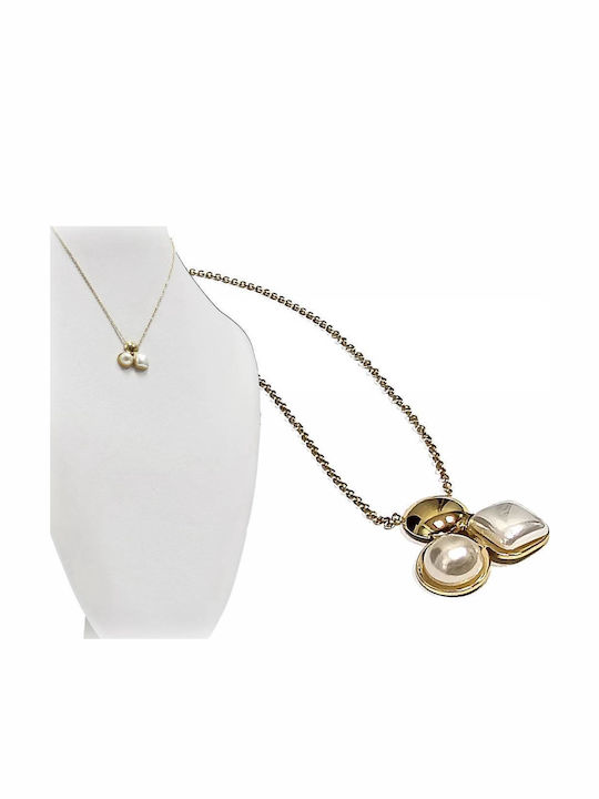 Isay Collection Κολιέ από Επιχρυσωμένο Ατσάλι