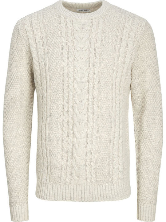 Jack & Jones Πουλόβερ Μακρυμάνικο Μπεζ