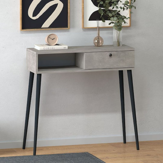 Napoli Конзолна маса Дървена Retro Grey Д90xШ29xВ88cm