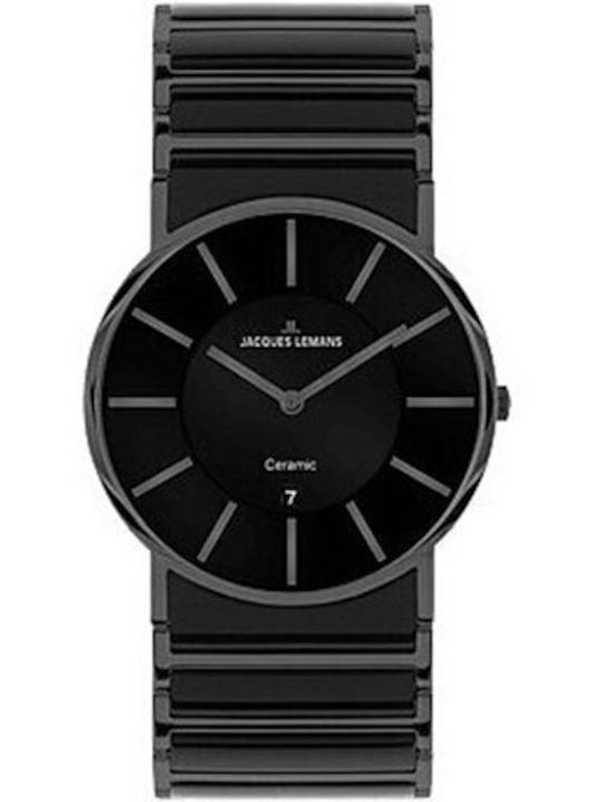 Jacques Lemans Uhr Batterie mit Keramikarmband Jacques Lemans Uhr Batterie mit Keramikarmband