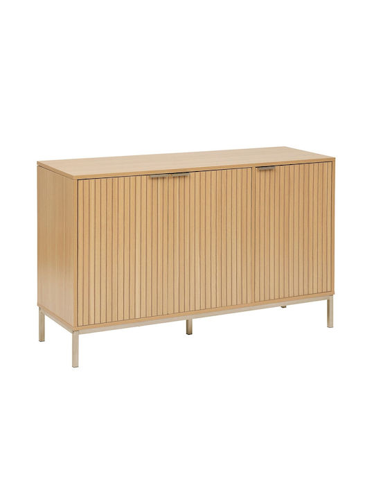 Bufet din Lemn & Metal cu Oglindă Wood Shade 120x40x76cm