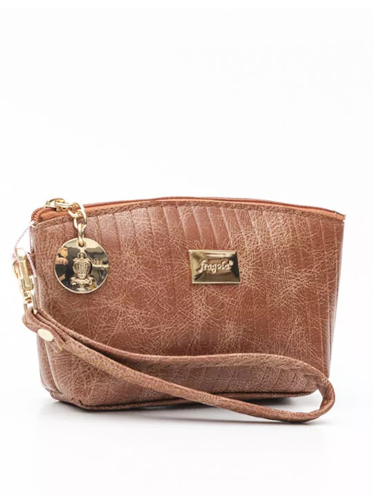 Fragola Toiletry Bag in Brown color