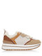 Damen Flatforms Sneakers Cigar
