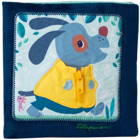 Lilliputiens Activity Book Learn to Dress made of Fabric for 18++ Months