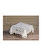 Liolios Home Кариран Lux Daisy Слонова кост 130x130бр