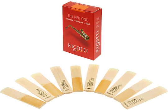 Rigotti Gold Classic Red One Alto Sax Reeds 2.5 Quantity 10
