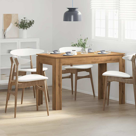 vidaXL Esszimmer- und Küchentisch Aus Holz Eiche Artisana 120x60x76cm