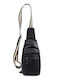 Leather Men's Bag Sling Black