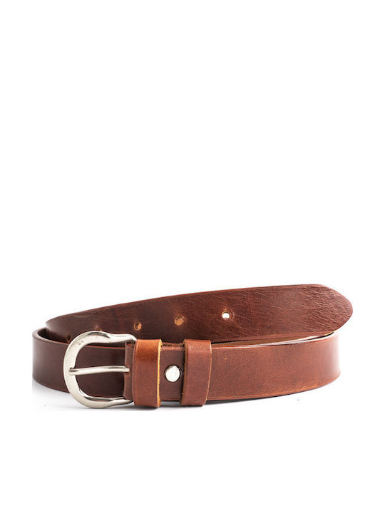 Herren Gürtel Leder Tabac Braun
