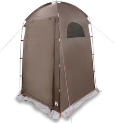 vidaXL Къмпинг Сцена Тоалетна Кафява 150x150x230см