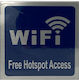 Self-Adhesive Aluminum Sign Free Wifi Ams-0015-101