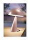 Elesi Metal Table Lamp for Socket E27 with Pink Shade and Base