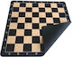 Kaissa Chessboard Mouse Pad Black Wooden Type 50×50 Magnetic Chess