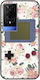 Floral Gameboy TCL 50 5G Black TPU Black Silicone