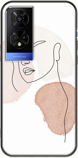 Момичешки вид TCL 50 5G Черен TPU Черен силикон