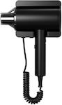 Delta Cleaning Black Hotel Hair Dryer with Spiral Cable up to 75cm