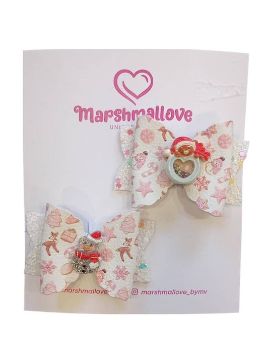GaFashion Kinder Haarspangen Set mit Bobby Pin Weiß 2 Stück