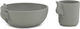 Konges Slojd Feeding Set made of Silicone Gray Cream Bunny 2pcs for 18+ months